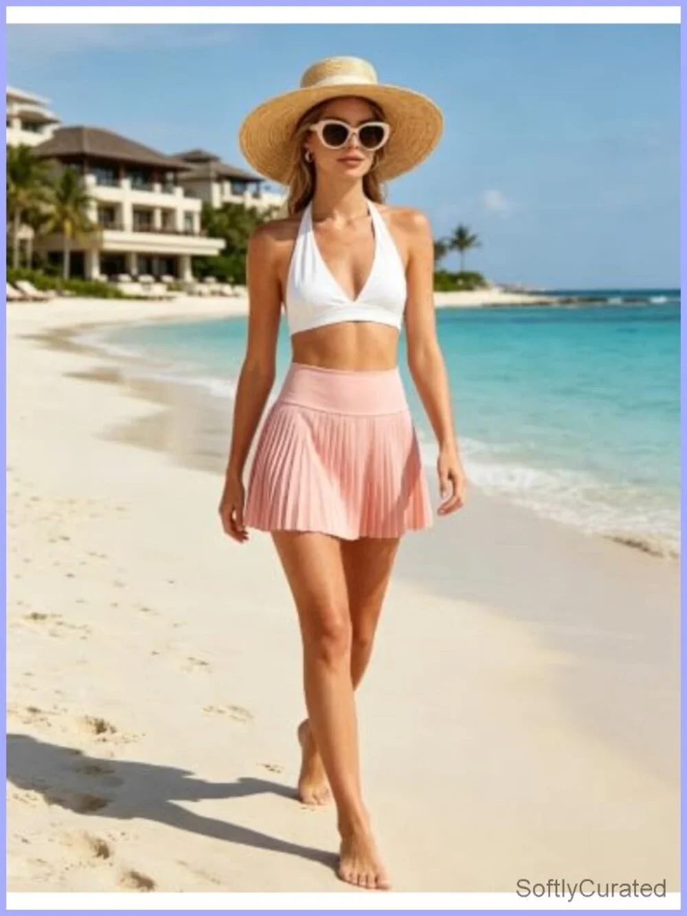 High Waisted Pleated Tennis Skirt for Women with Pockets